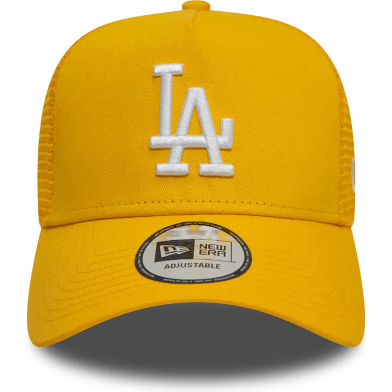 cepice-zaoblena-zluta-snapback-9forty-a-frame-league-essential-los-angeles-dodgers-mlb-new-era