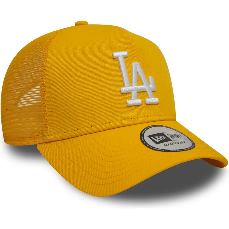cepice-zaoblena-zluta-snapback-9forty-a-frame-league-essential-los-angeles-dodgers-mlb-new-era