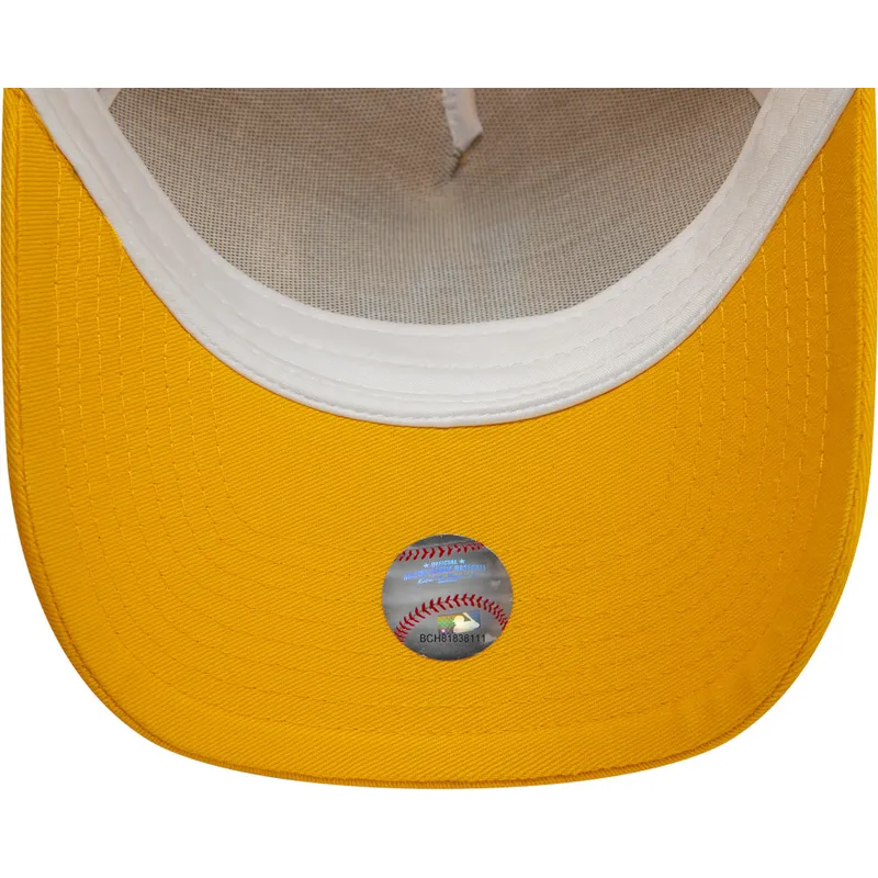 cepice-zaoblena-zluta-snapback-9forty-a-frame-league-essential-los-angeles-dodgers-mlb-new-era