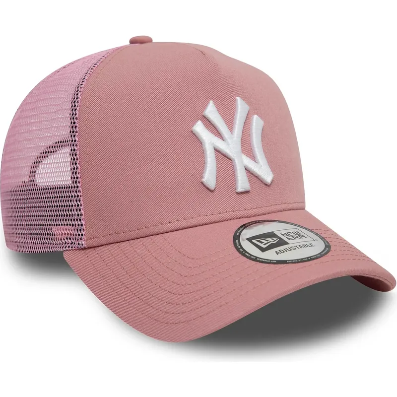 trucker-cap-rosa-9forty-a-frame-league-essential-der-new-york-yankees-mlb-von-new-era
