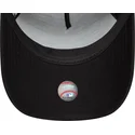 new-era-mlb-new-york-yankees-9forty-a-frame-snapback-kappe-mit-gebogenem-schirm-und-metallic-patch-in-schwarz