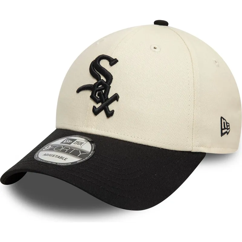 cepice-zaoblena-bezova-nastavitelny-9forty-colour-block-chicago-white-sox-mlb-new-era