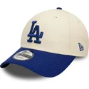 cepice-zaoblena-bezova-nastavitelny-9forty-colour-block-los-angeles-dodgers-mlb-new-era