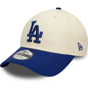 Čepice zaoblená béžová nastavitelný 9FORTY Colour Block Los Angeles Dodgers MLB New Era