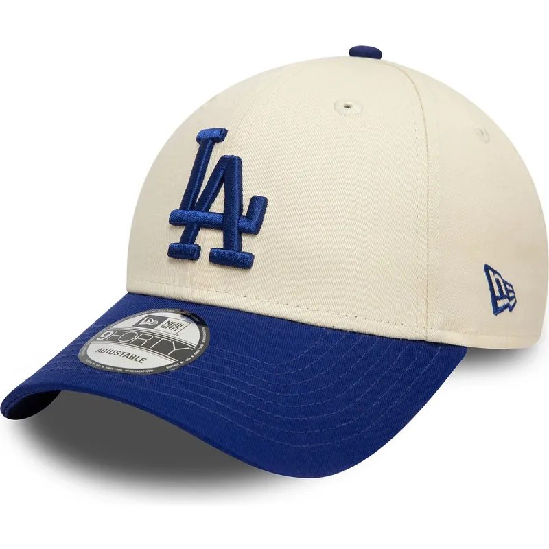 cepice-zaoblena-bezova-nastavitelny-9forty-colour-block-los-angeles-dodgers-mlb-new-era