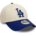 cepice-zaoblena-bezova-nastavitelny-9forty-colour-block-los-angeles-dodgers-mlb-new-era