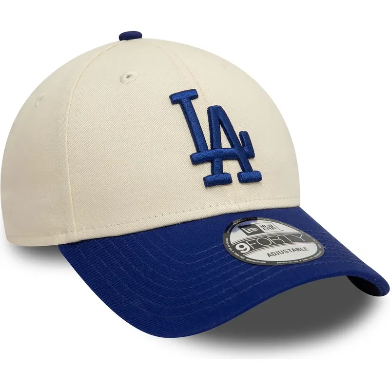cepice-zaoblena-bezova-nastavitelny-9forty-colour-block-los-angeles-dodgers-mlb-new-era