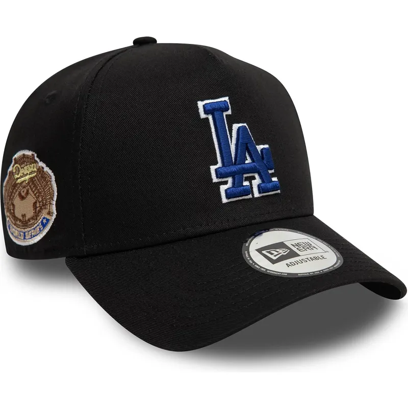 cepice-zaoblena-cerna-snapback-9forty-a-frame-world-series-patch-los-angeles-dodgers-mlb-new-era