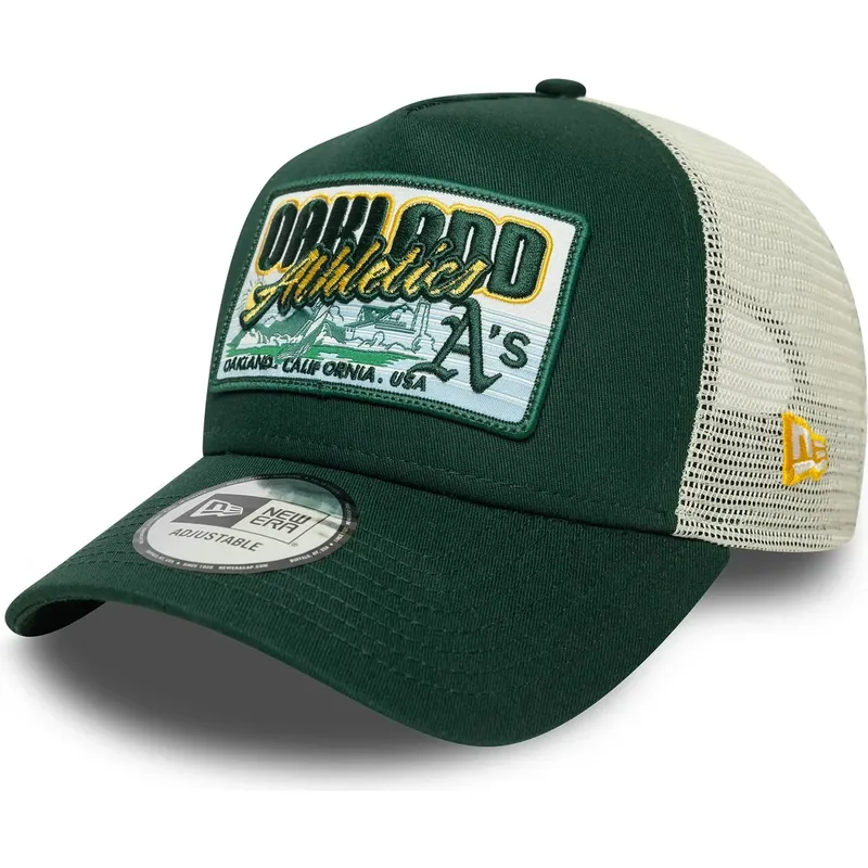 cepice-zaoblena-zelena-snapback-9forty-a-frame-patch-oakland-athletics-mlb-new-era