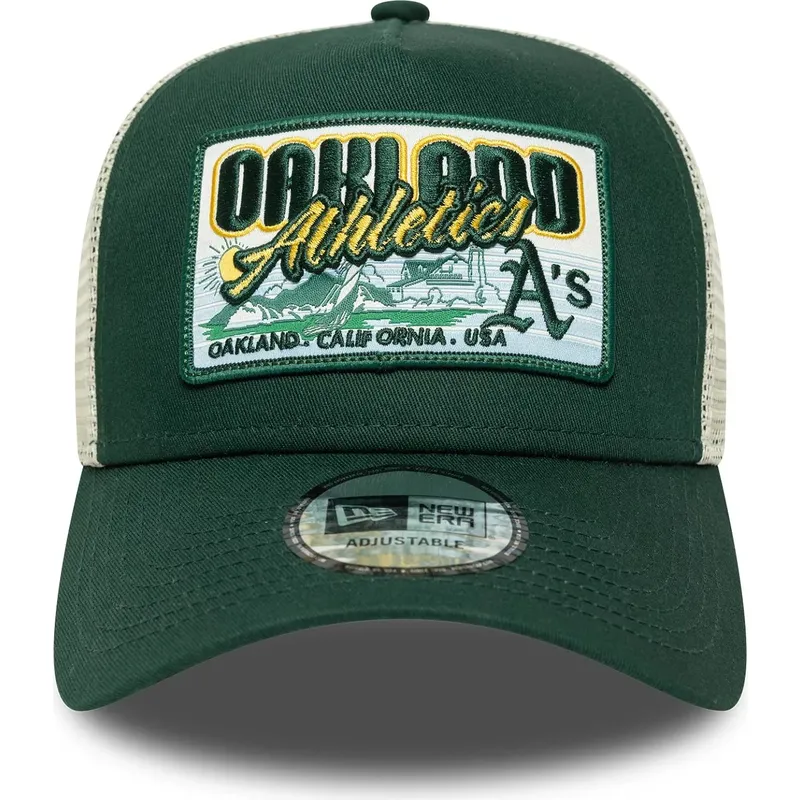 cepice-zaoblena-zelena-snapback-9forty-a-frame-patch-oakland-athletics-mlb-new-era
