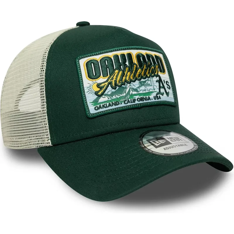 cepice-zaoblena-zelena-snapback-9forty-a-frame-patch-oakland-athletics-mlb-new-era