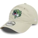beige-verstellbare-curved-cap-9twenty-der-gwinnett-stripers-milb-von-new-era