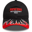 schwarze-gebogene-verstellbare-damenkappe-9twenty-flame-visor-von-new-era