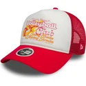 9forty-a-frame-foam-trucker-cap-in-weiss-und-rot-fur-damen-miami-beach-stadte-und-strande-von-new-era