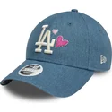 cepice-zaoblena-modra-nastavitelny-9forty-denim-icon-heart-los-angeles-dodgers-mlb-new-era