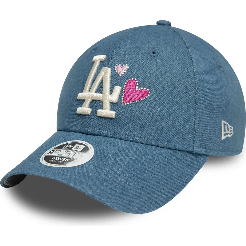 cepice-zaoblena-modra-nastavitelny-9forty-denim-icon-heart-los-angeles-dodgers-mlb-new-era
