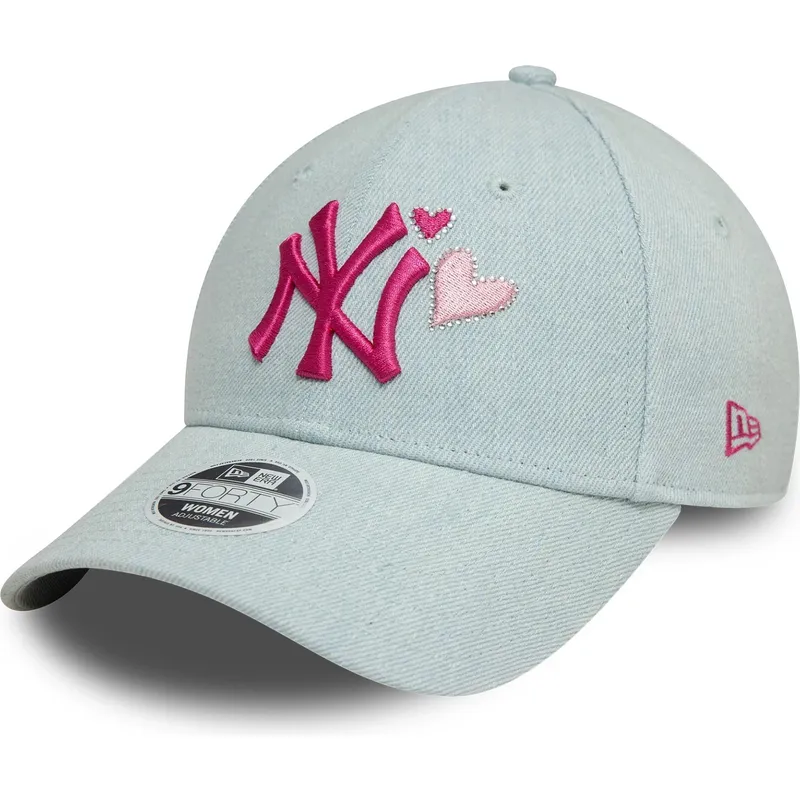 cepice-zaoblena-modra-nastavitelny-rosa-9forty-denim-icon-heart-new-york-yankees-mlb-new-era