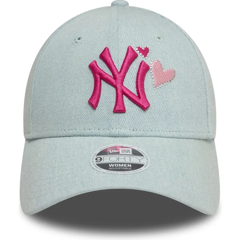 cepice-zaoblena-modra-nastavitelny-rosa-9forty-denim-icon-heart-new-york-yankees-mlb-new-era