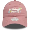 new-era-9twenty-holiday-mode-verstellbare-rosa-damenschirmmutze
