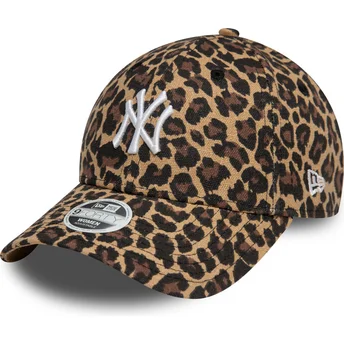 Čepice zaoblená leopardí nastavitelný 9FORTY New York Yankees MLB New Era