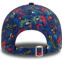 9forty-all-over-print-dc-comics-superman-new-era-kinder-baseballkappe-in-marineblau