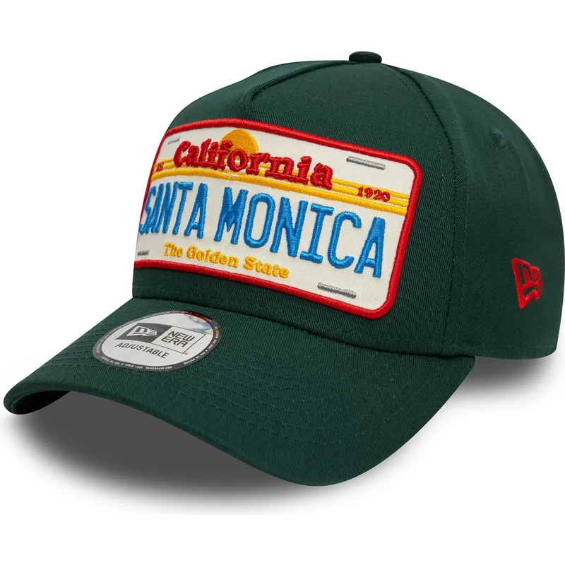 cepice-zaoblena-zelena-snapback-9forty-a-frame-license-plate-santa-monica-ciudades-y-playas-new-era