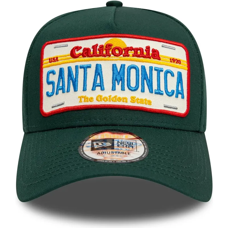 cepice-zaoblena-zelena-snapback-9forty-a-frame-license-plate-santa-monica-ciudades-y-playas-new-era