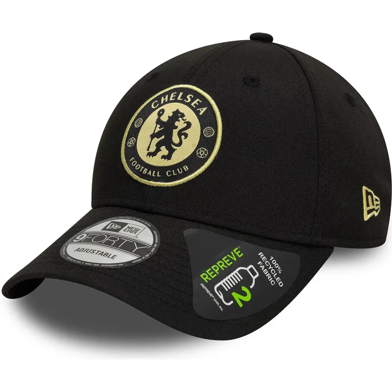 schwarze-verstellbare-curved-cap-9forty-seasonal-pop-repreve-von-chelsea-football-club-premier-league-von-new-era