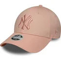 bojd-rosa-justerbar-keps-for-dam-med-rosa-logotyp-9forty-league-essential-fran-new-york-yankees-mlb-av-new-era