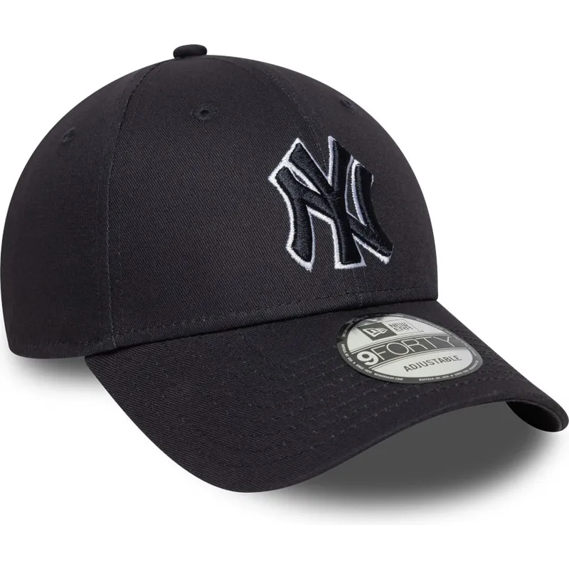 cepice-zaoblena-namornicka-modra-nastavitelny-pasek-9forty-outline-new-york-yankees-mlb-new-era