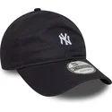 marineblaue-verstellbare-curved-cap-9twenty-mini-logo-der-new-york-yankees-mlb-von-new-era