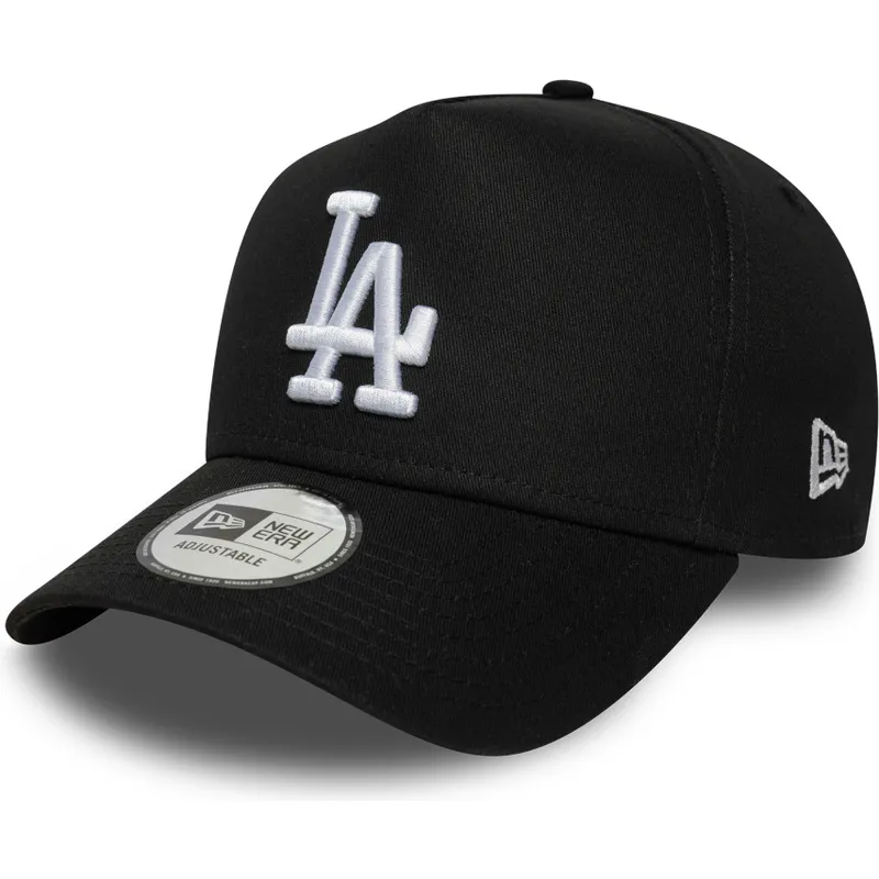 los-angeles-dodgers-mlb-new-era-svart-snapback-kurvad-keps-e-frame-league-essential