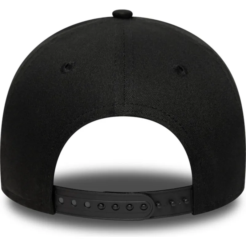 schwarze-gebogene-snapback-kappe-e-frame-league-essential-der-los-angeles-dodgers-mlb-von-new-era