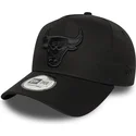schwarze-gebogene-snapback-kappe-e-frame-essential-der-chicago-bulls-nba-von-new-era