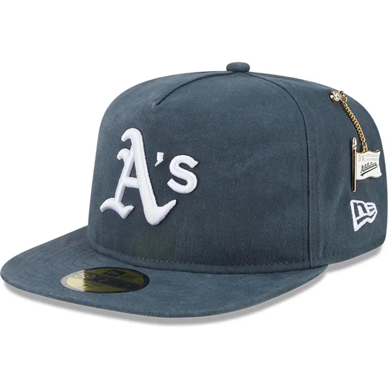 cepice-rovna-zelena-prilehava-59fifty-a-frame-championship-side-flag-oakland-athletics-mlb-new-era