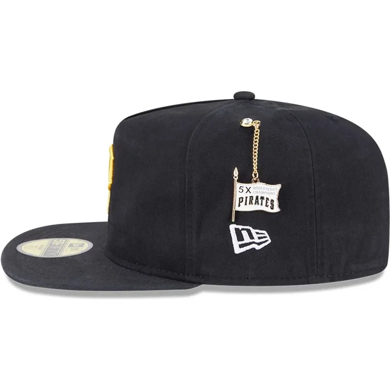 cap-rovna-black-ajustada-59fifty-a-frame-championship-side-flag-pittsburgh-pirates-mlb-new-era