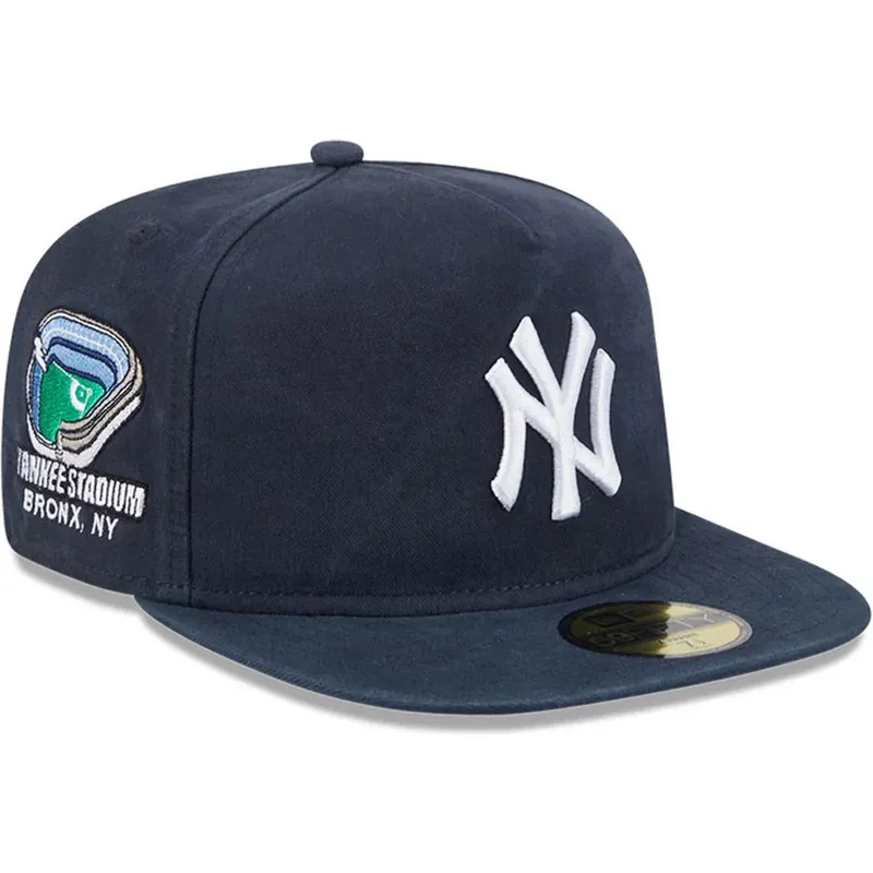 marinbla-new-york-yankees-mlb-59fifty-a-frame-championship-side-flag-flat-keps-fran-new-era
