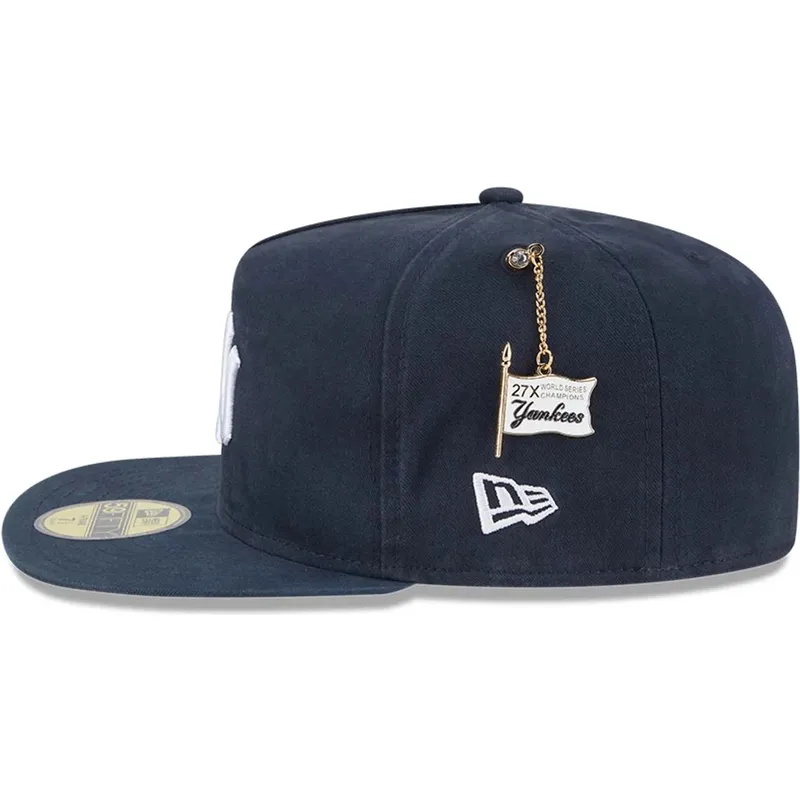 marinbla-platt-keps-justerad-59fifty-a-frame-championship-side-flag-new-york-yankees-mlb-fran-new-era