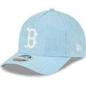 cepice-zaoblena-modra-snapback-9forty-m-crown-a-frame-cotton-weave-boston-red-sox-mlb-new-era