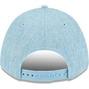 hellblaue-gebogene-snapback-kappe-9forty-m-crown-a-frame-cotton-weave-der-atlanta-braves-mlb-von-new-era