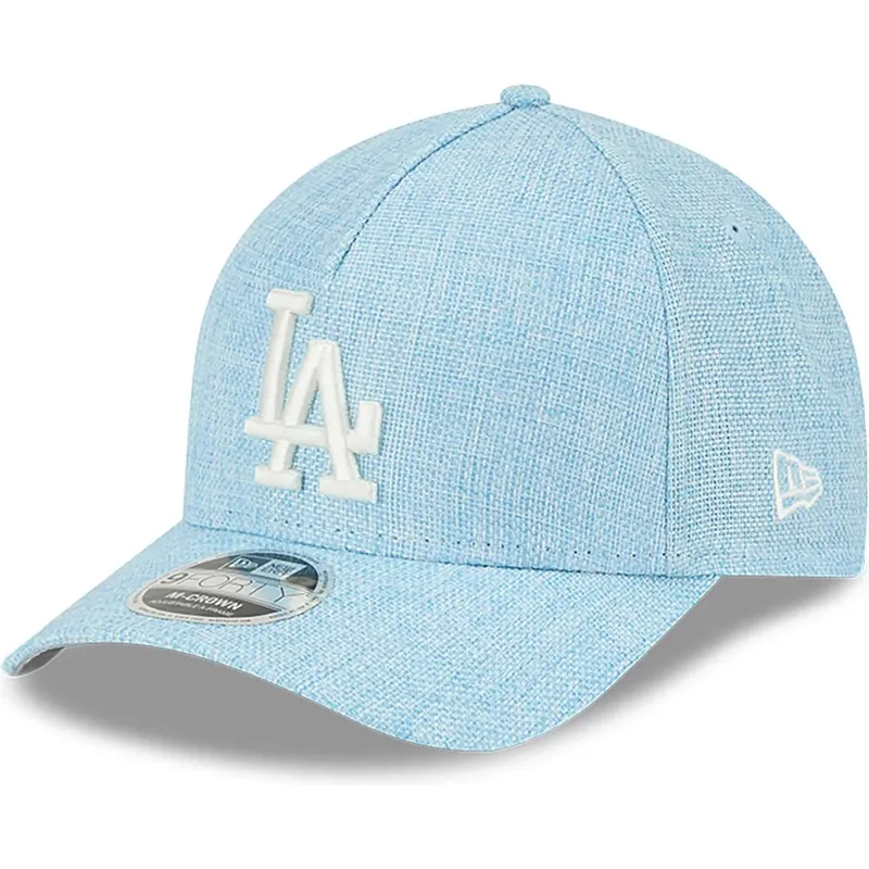 cepice-zaoblena-modra-snapback-9forty-m-crown-a-frame-cotton-weave-los-angeles-dodgers-mlb-new-era