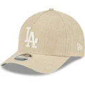 cepice-zaoblena-bezova-snapback-9forty-m-crown-a-frame-cotton-weave-los-angeles-dodgers-mlb-new-era