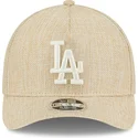 cepice-zaoblena-bezova-snapback-9forty-m-crown-a-frame-cotton-weave-los-angeles-dodgers-mlb-new-era