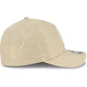 cepice-zaoblena-bezova-snapback-9forty-m-crown-a-frame-cotton-weave-los-angeles-dodgers-mlb-new-era