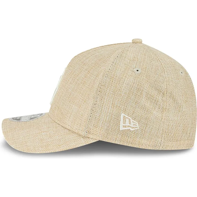 cepice-zaoblena-bezova-snapback-9forty-m-crown-a-frame-cotton-weave-los-angeles-dodgers-mlb-new-era