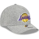 gra-kurvad-snapback-keps-9forty-m-crown-a-frame-cotton-weave-fran-los-angeles-lakers-nba-av-new-era