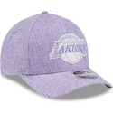 new-era-curved-brim-9forty-m-crown-a-frame-cotton-weave-los-angeles-lakers-nba-purple-snapback-cap