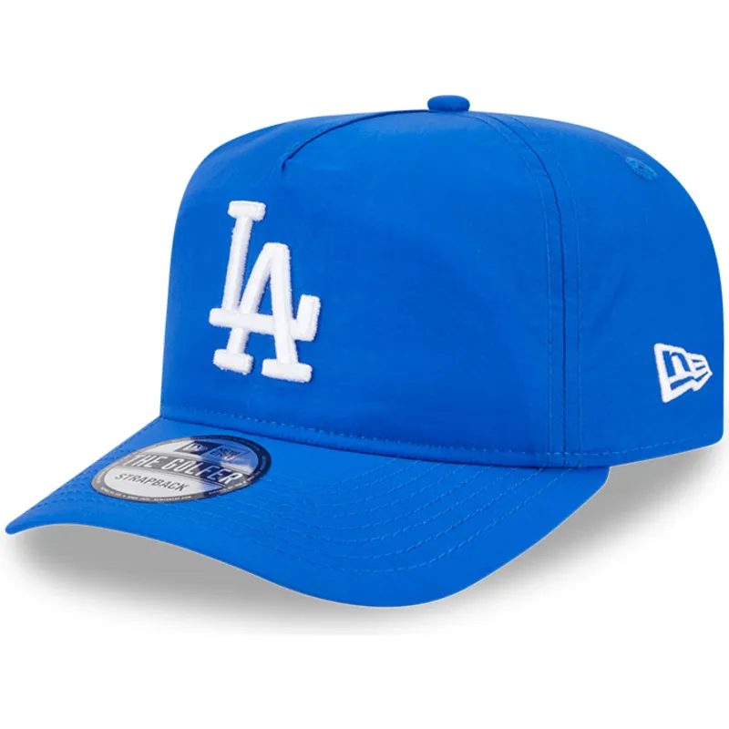 blaue-verstellbare-curved-cap-golfer-everyday-nylon-der-los-angeles-dodgers-mlb-von-new-era