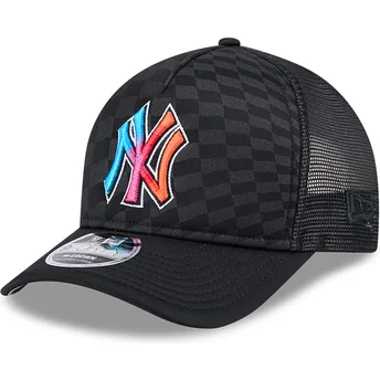 Καπέλο trucker μαύρο 9FORTY M-Crown A Frame Gradient Raceway των New York Yankees MLB της New Era