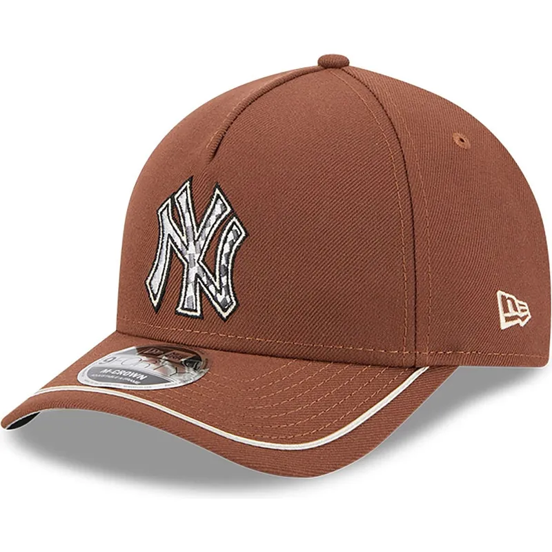 brun-bojd-skarm-snapback-9forty-m-crown-a-frame-motorsport-keps-new-york-yankees-mlb-fran-new-era